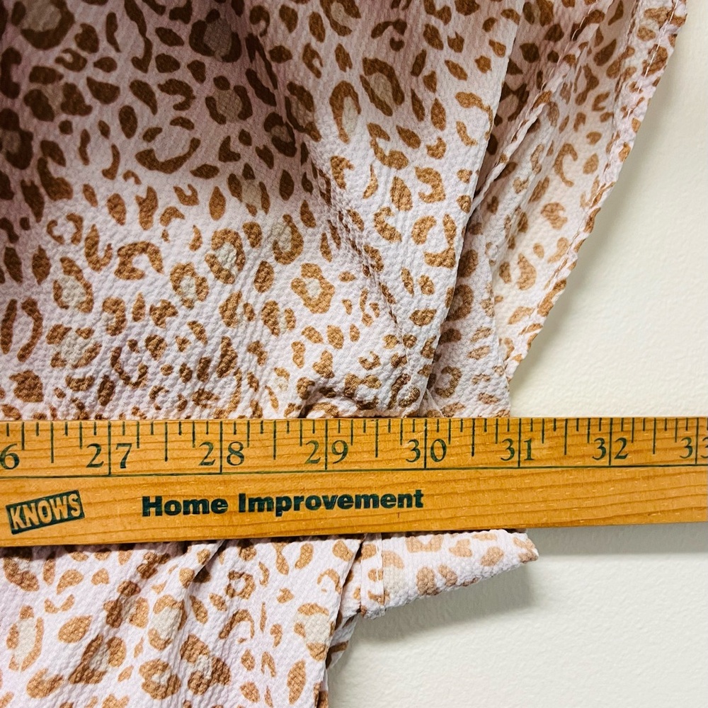 Time and Tru Beige Leopard-Print Kimono - Picture 5 of 7